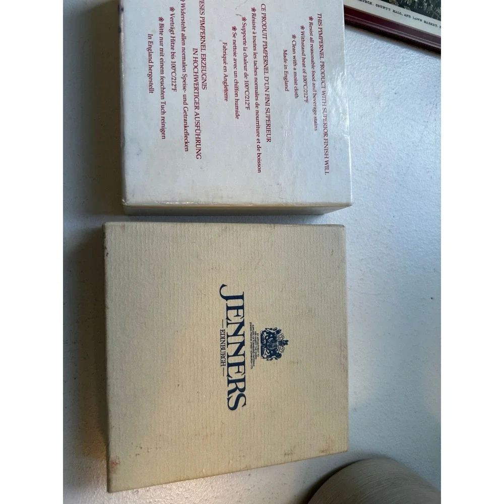 Set of 6 unused Pimpernel Coasters Edinburgh Scotland